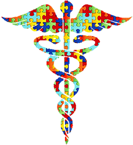 Naturopathy caduceus jigsaw logo